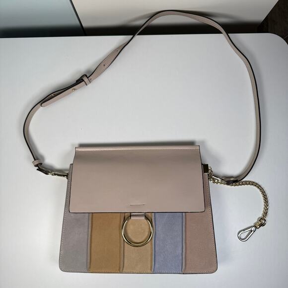 INZI Multi-Color Suede Shoulder Bag – Chloe-Inspired (NW0T) - Picture 1 of 12